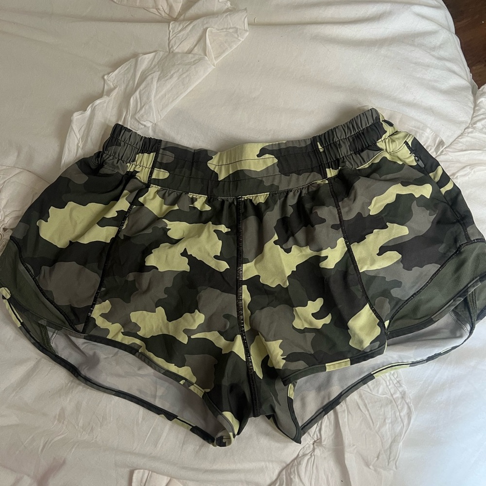 Camo Lululemon Hotty Hot Shorts